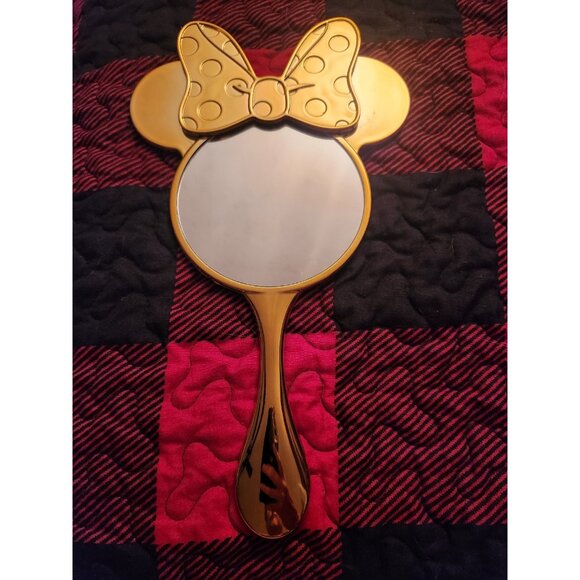 Disney Minnie Mouse Beauty Sephora Gold Handheld Mirror - Picture 2 of 3